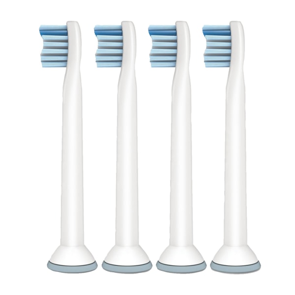 4-pack Sonicare kompatibel tandbørstehovedet følsom kompakt hvid