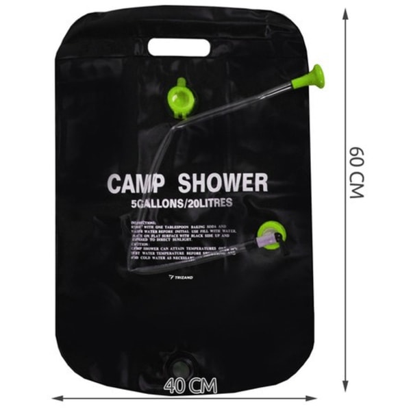 Kannettava aurinkosuihku Camping suihku 20L