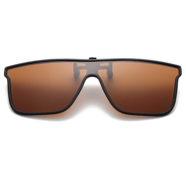 Sport Clip On Solglasögon Flip Up Brun brun