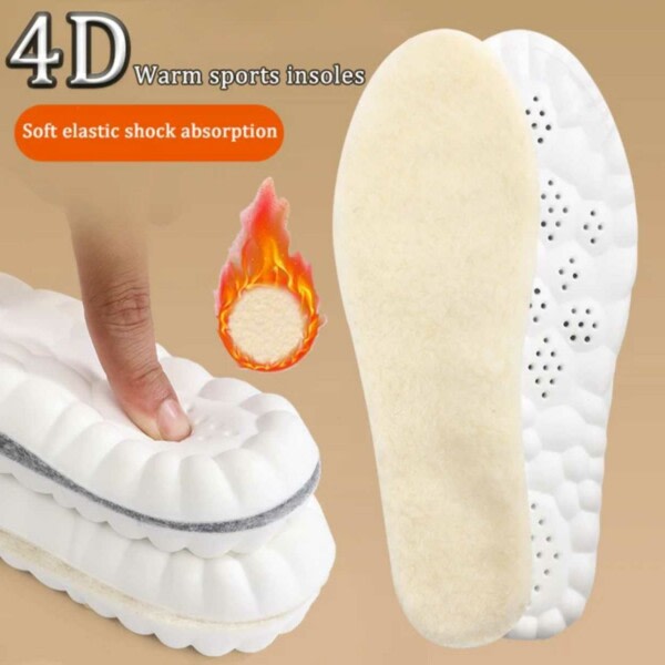 Furry Warm Insole Boost Material - EUR 41-42 hvit