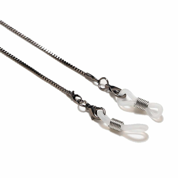 Seniilin naru -ketju silmälasit Eyeglass Cand -kaulaketju - musta musta