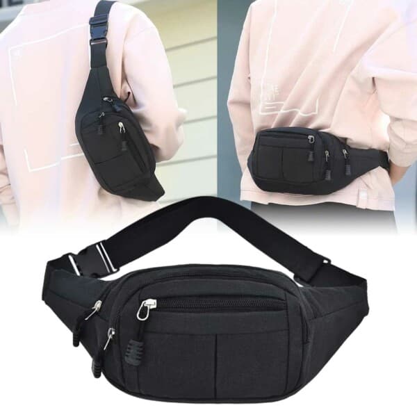 Midjeveske Cross Body Bag Sort svart
