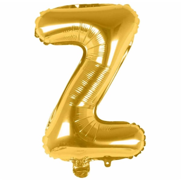 Brevballon guld 80cm store bogstaver: z Z
