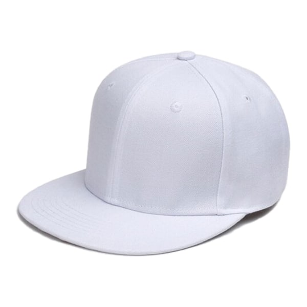 Hvid Cap Snapback med spænde hvid one size