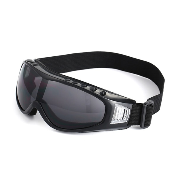 Svarta Skidglasögon Goggles MC MX Mopedglasögon UV-Skydd svart