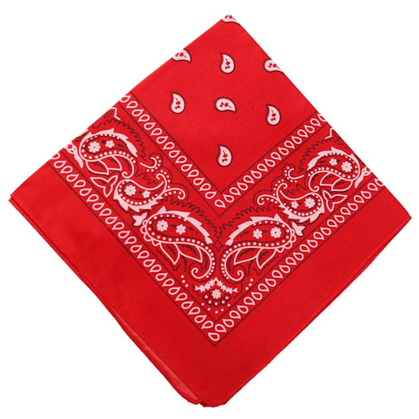 Bandana skjerf sjal snus klut paisley mønster rød rød