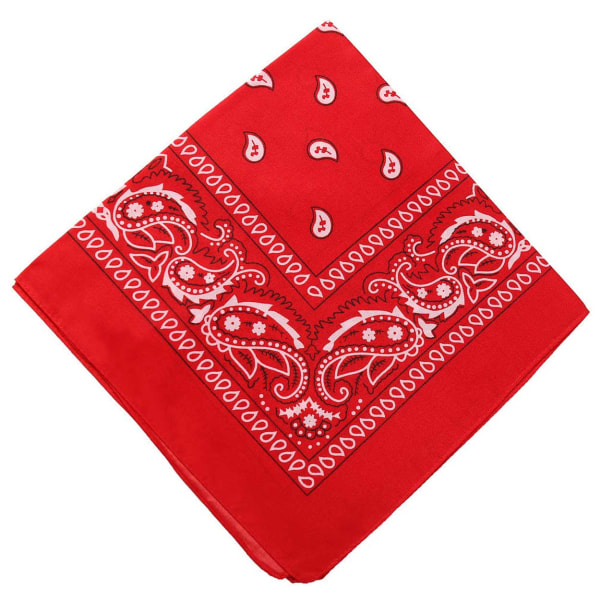 Bandana tørklæde sjal snus klud paisley mønster rød rød