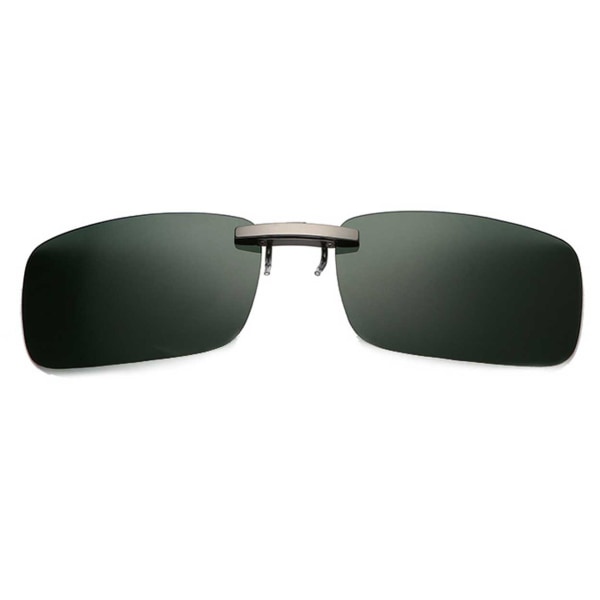 Clip-on solbriller Metal Green 37x59mm grøn