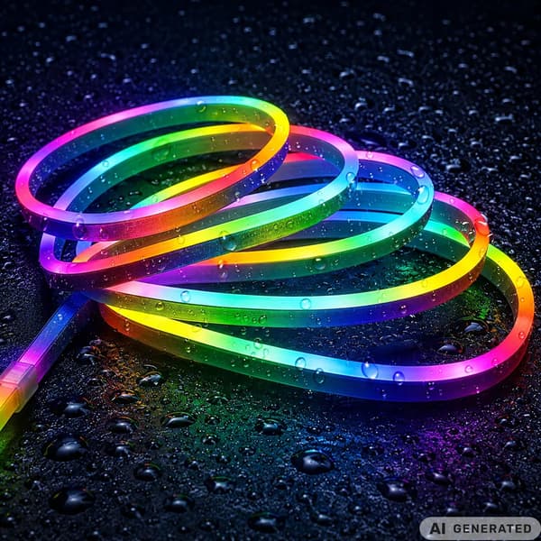 Neon LED Strip RGB 5m Vattentät med Bluetooth och App