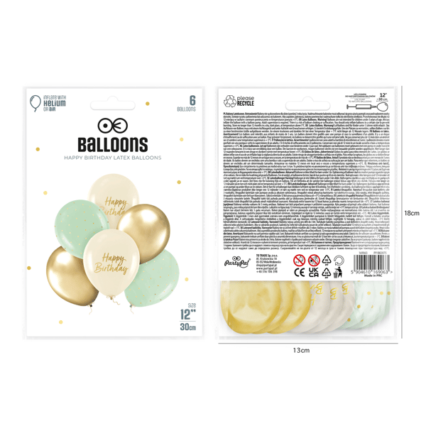 Folieballong Siffra 1 Kräm Beige 100 cm