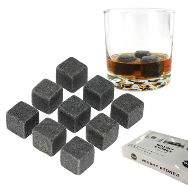 9-pack Natural Whisky Rains - Ice Cubes of Stone Grey grå