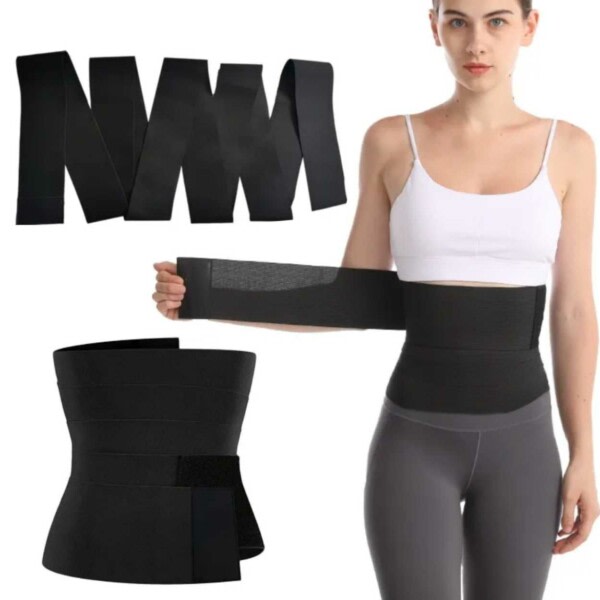 Free Size Waist Shaper Midjetränare 4m Svart svart