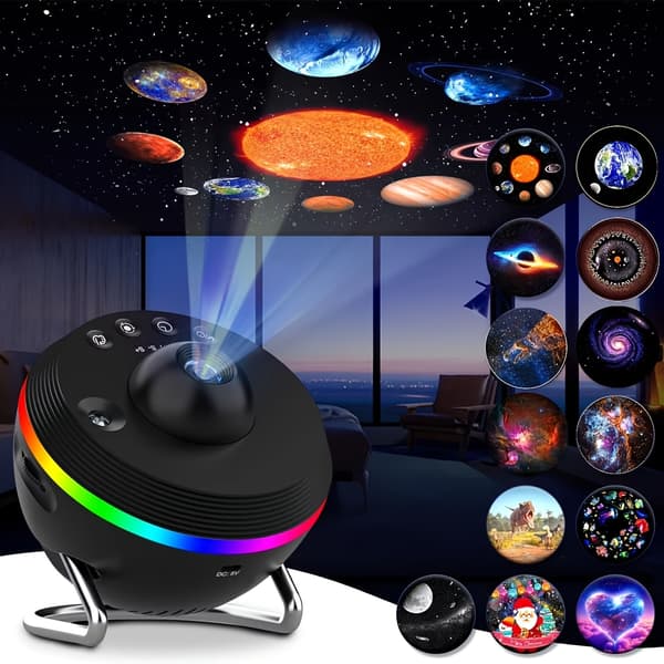 2025 4K LED Planetarium med Galakse og Stjernehimmel sort