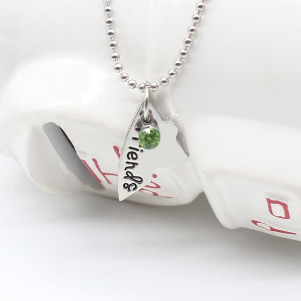 Vänskapshalsband för 4 Kompisar - Best Friends Halsband Silver silver