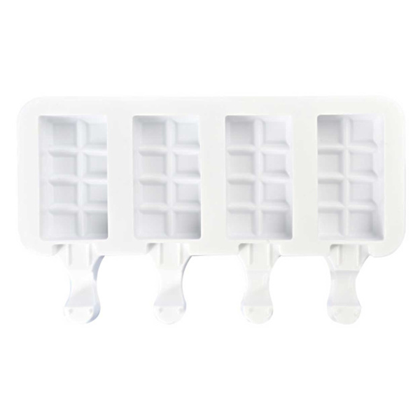 DIY -isform silikone - Bageform Popsicle hvid