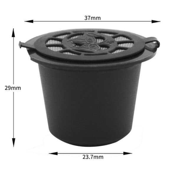 Genanvendelige kaffekapsler Nespresso, 5-pak sort