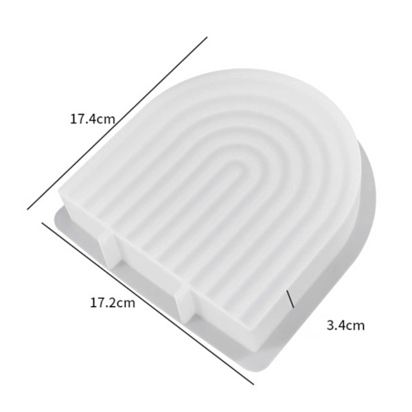 Kevytmuoto kynttilöt U-muotoinen kaari 15 cm valkoinen