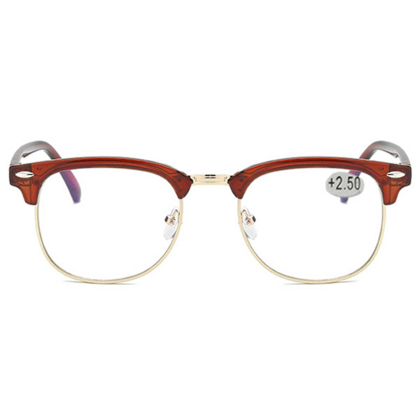 Läsglasögon Clubmaster Styrka 1.0 Brun brun