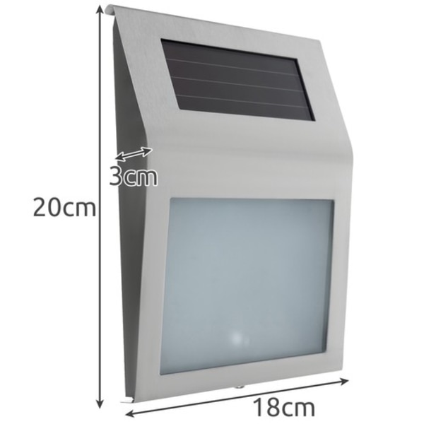 Talon numero aurinkoisella led-valolla hopea