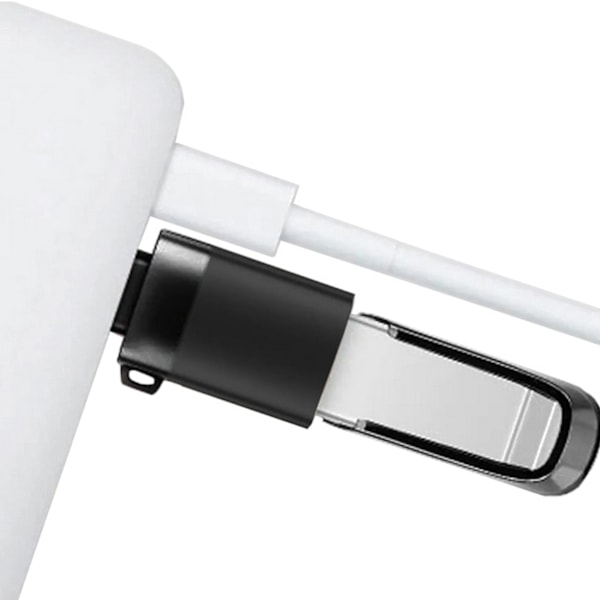 USB C hann til USB A hunn 3.0 OTG-adapter svart