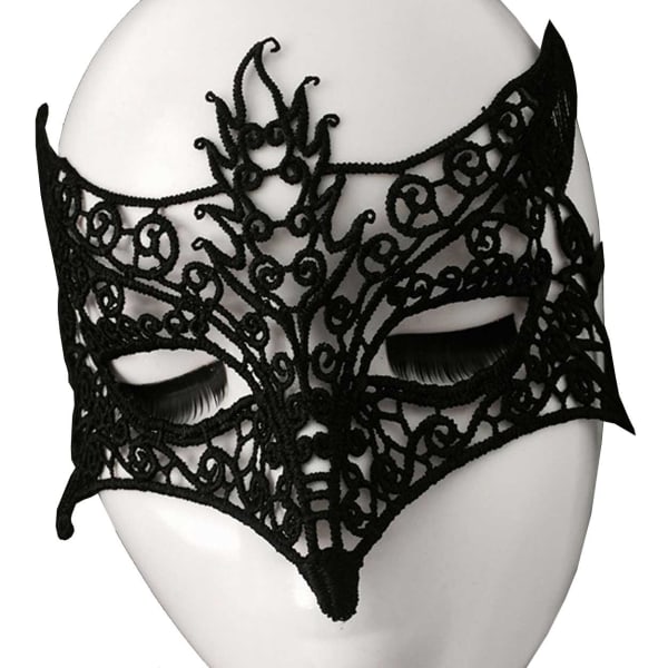 Maskerad Mask Lace Mask Ögonmask i Spets svart