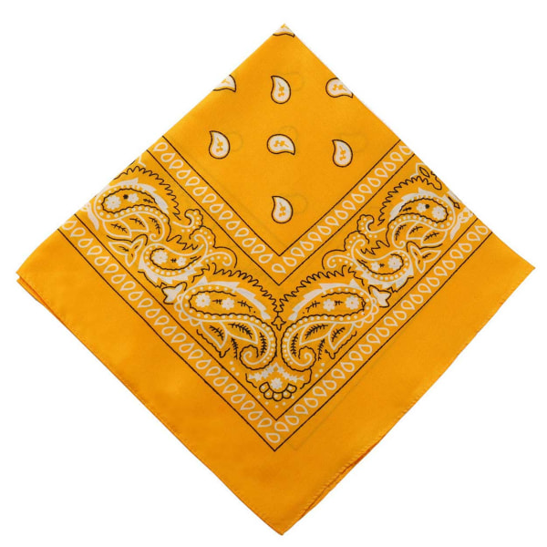 Bandana tørklæde sjal snus klud paisley mønster lys orange orange orange