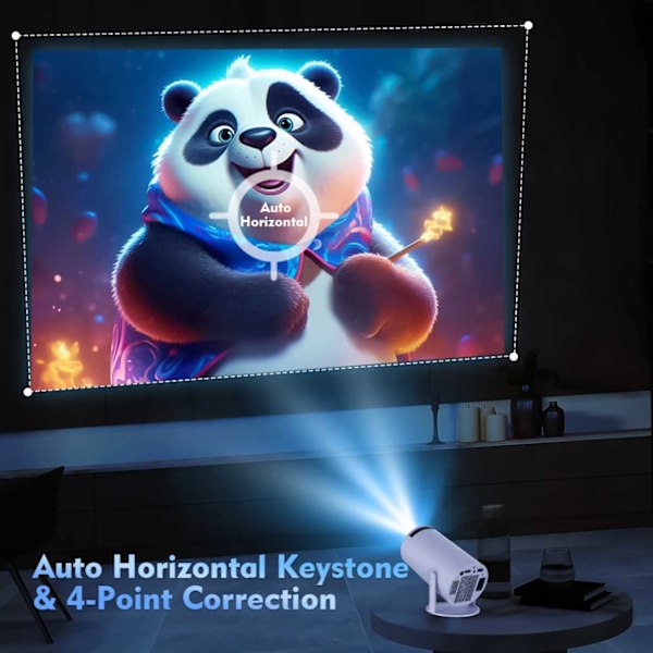 Projektori Android 11 HY300 Pro Smart 4k Wifi valkoinen