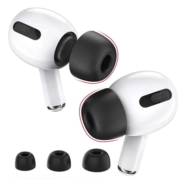 AirPods pro øreputer - silikon øre velter svart størrelse: s S