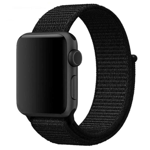 Apple Watch 38/40/41 Armband Svart Sportloop Kardborrearmband svart 38/40