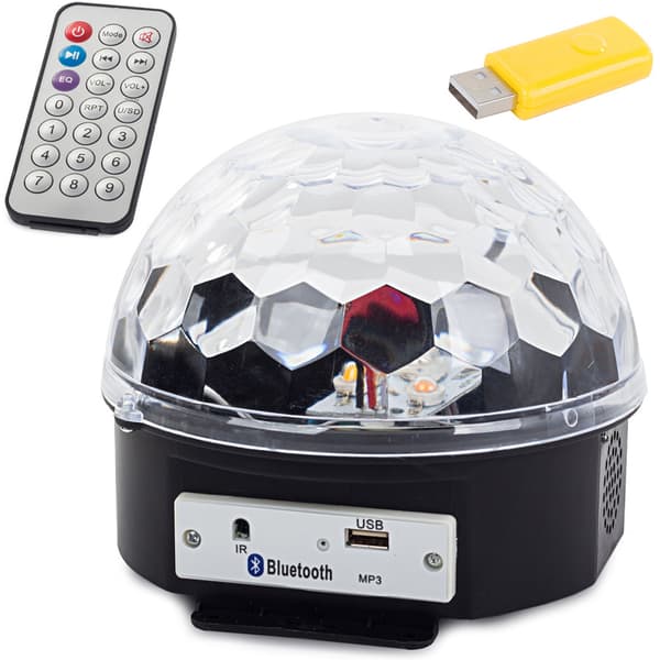 Discolampa | RGB Discokula med Fjärrkontroll Bluetooth Högtalare