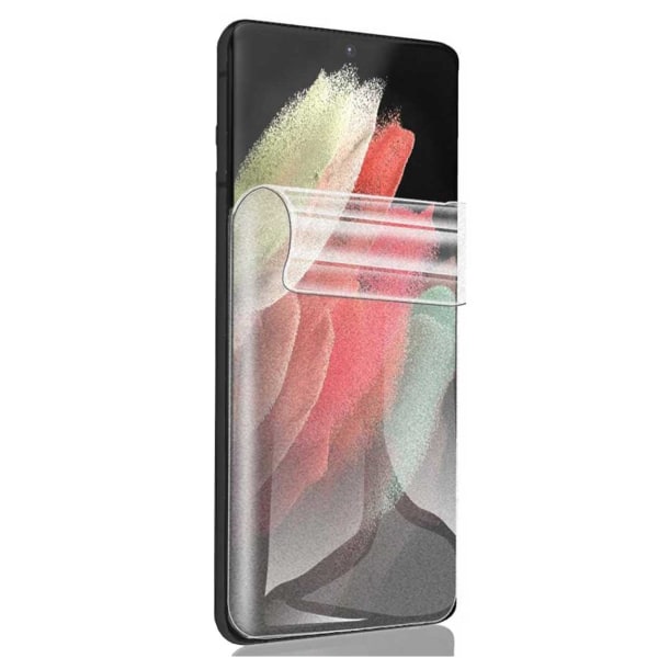 Galaxy S21 Ultra Screen Protector Display Film Compensperivesi läpinäkyvä