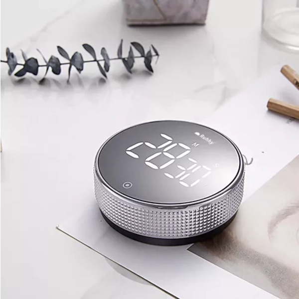 Magnetisk Kökstimer med LCD Display svart