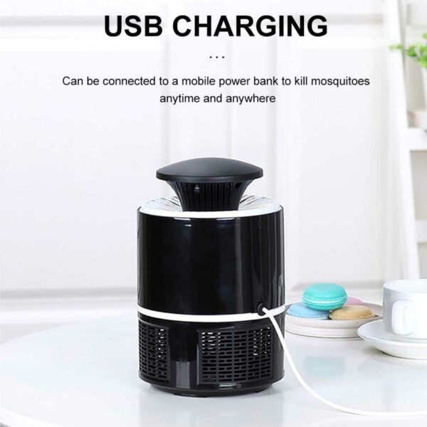 UV Mygglampa - Myggfångare USB svart