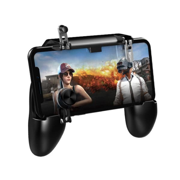 Universal Smartphone Game Control GamePad Grip Mobile PUBG svart