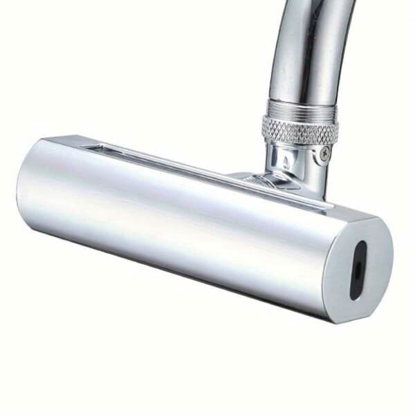 Kranmunstycke Kökskran med Vattenfall - 360 Roterande Adapter Silver silver