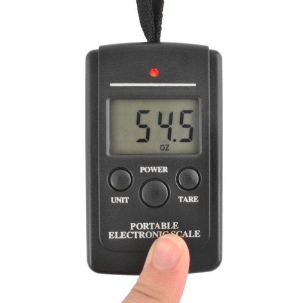 Kannettava matkatavaravaaka | Digitaalinen koukkuvaaka 40kg musta