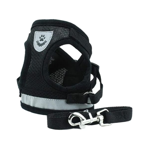 Hundesele Myk Trykkfri med Reflex M Black