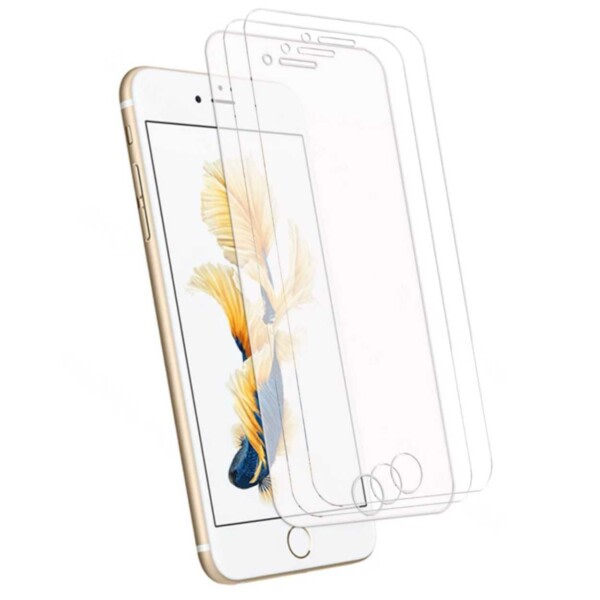 3-pack iPhone SE (2020/2022) karkaistu lasi näytönsuoja HD läpinäkyvä