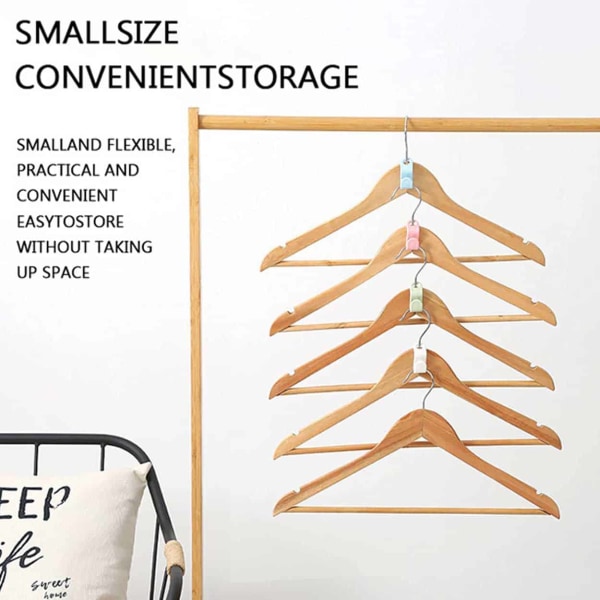 Beklædningsbøjleforbindelseskrog - arrangør - sort, 30 -pack sort