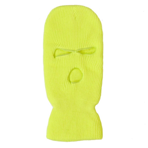 Neon Gul Balaklava Skidmask Rånarluva gul