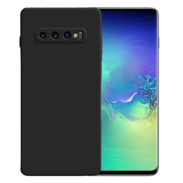 Galaxy S10 Shell Mobile Shell med linsedeksel svart svart