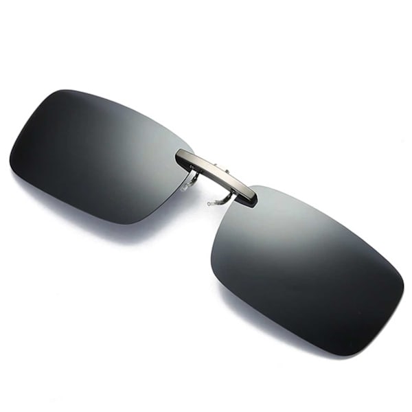 Clip-on Solglasögon Metall Svart 37x59mm svart
