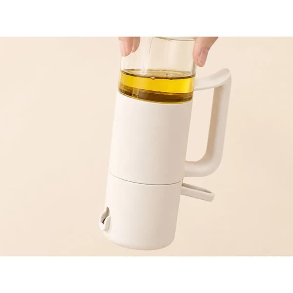 Oljesprayflaska för Olivolja och Vinäger 210 ml Glas Grå