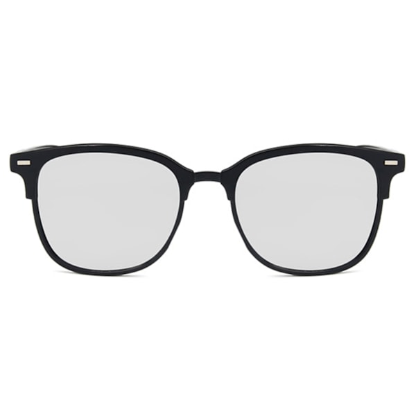 Black Clubmaster solbriller spejlglas sort