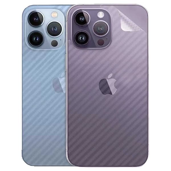iPhone 13 Pro Protective Film til bagerste kulfiberkulbonhud gennemsigtig