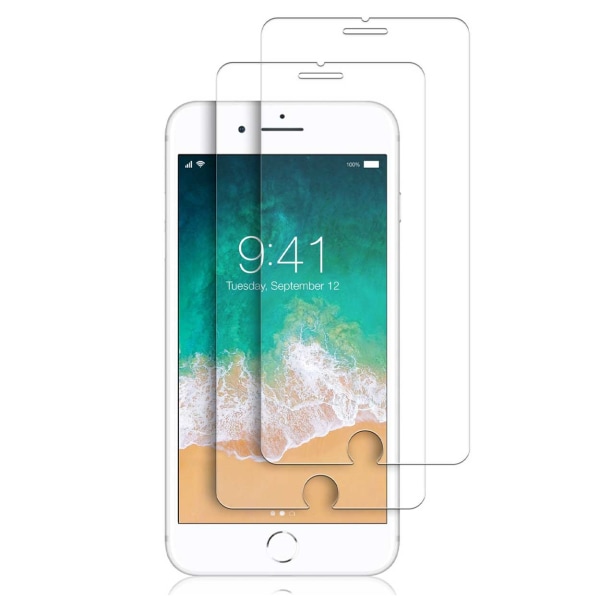 2-Pack iPhone 8 Plus Screen Protection Protective Plastic Display Film läpinäkyvä