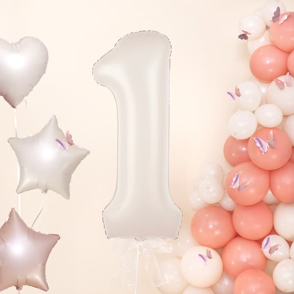Folieballong Siffra 2 Kräm Beige 100 cm beige