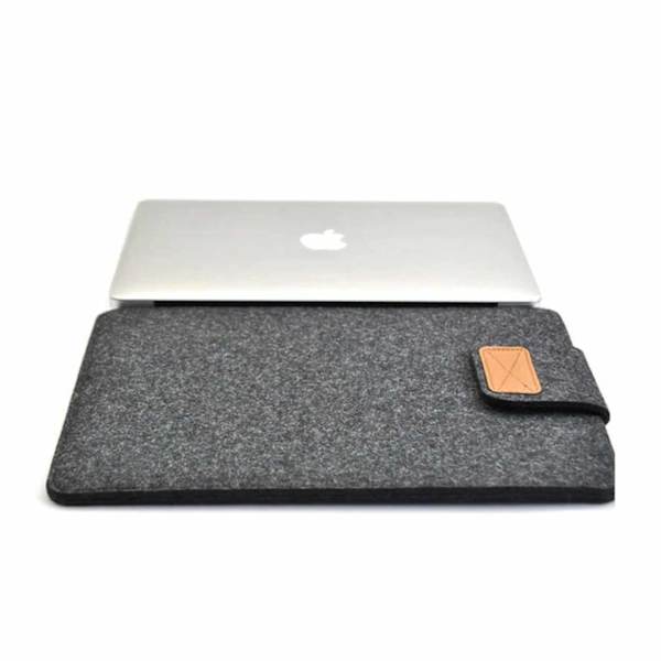 13,3" Datorfodral Laptopfodral Filt Kardborre Sleeve Svart svart