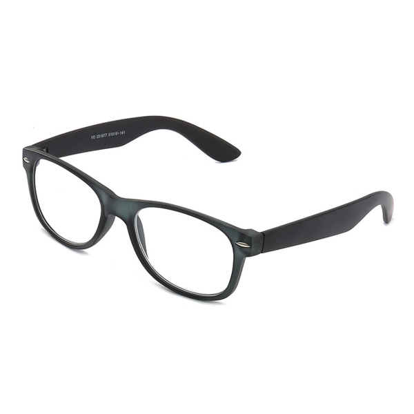 Svarta Wayfarer Läsglasögon Styrka 1.0 Glasögon svart