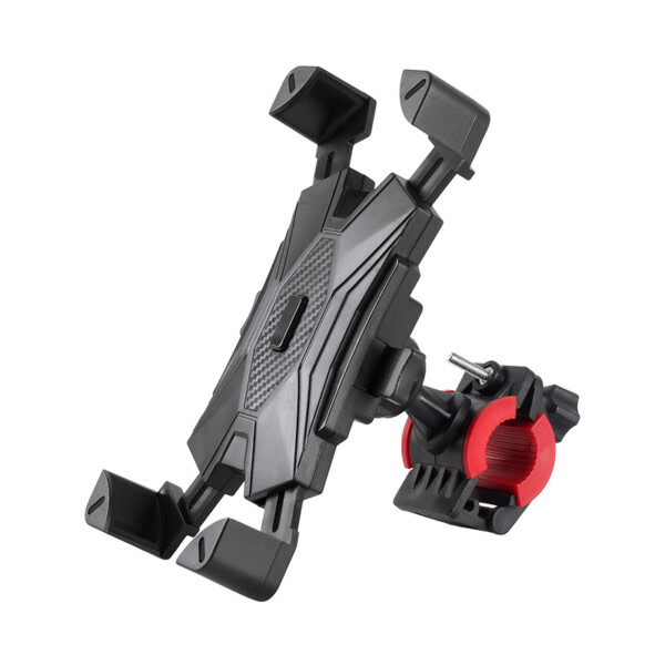 Automatisk 4,7-6.8 "Mobilholder til scooter, cykel, knallert, motorcykel sort